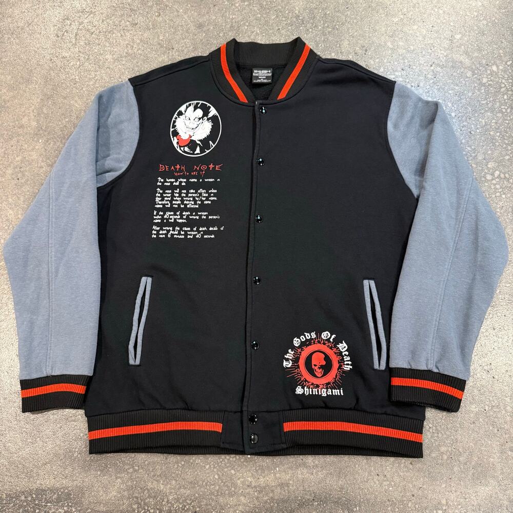 Death Note Varsity Jacket Size XL Anime Ryuk Light Yagami Bomber Jacket